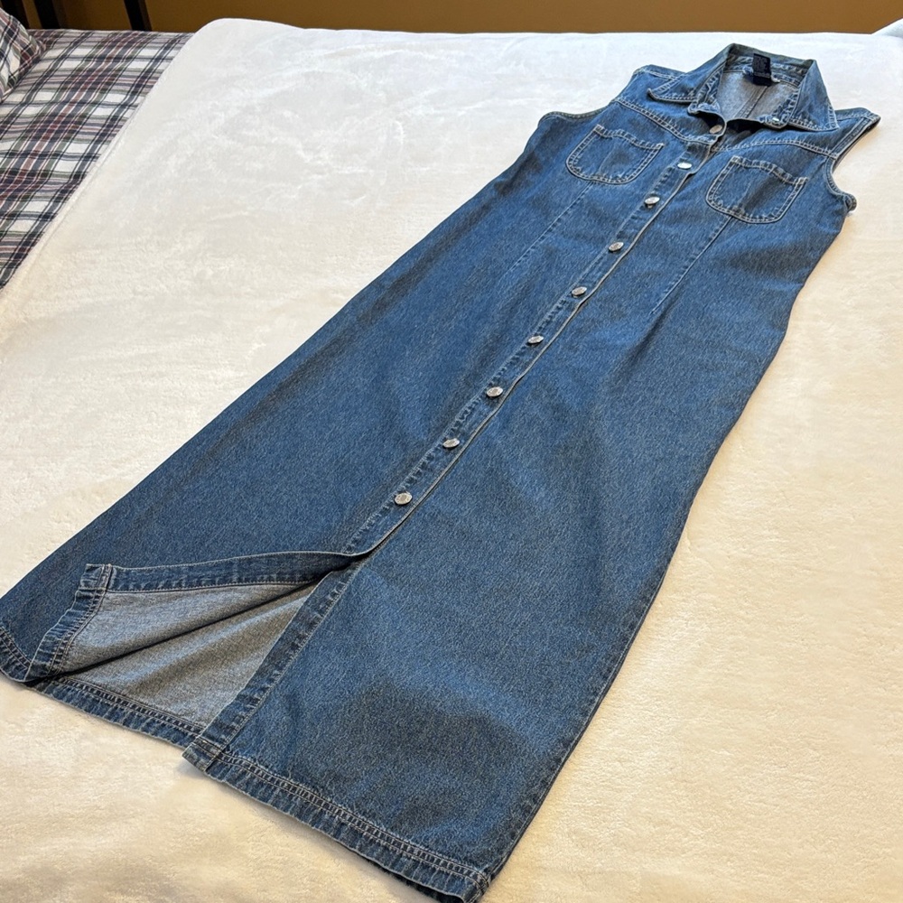 Adriana Sport Denim Button-Down Dress